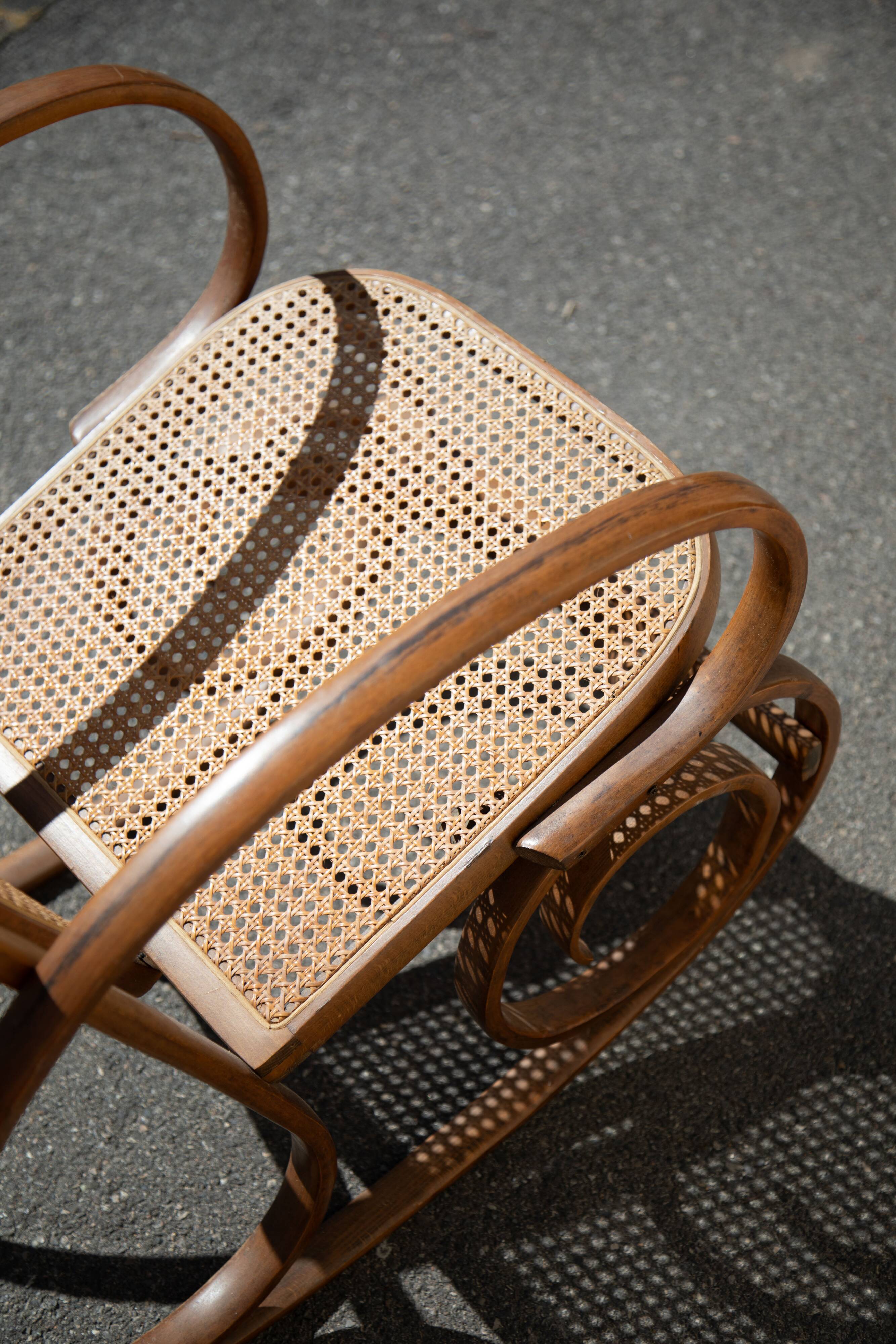 Rocking Chair Cannage Turned wood
