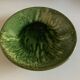 Aegitna hollow dish in green glazed earthenware Vallauris 1960