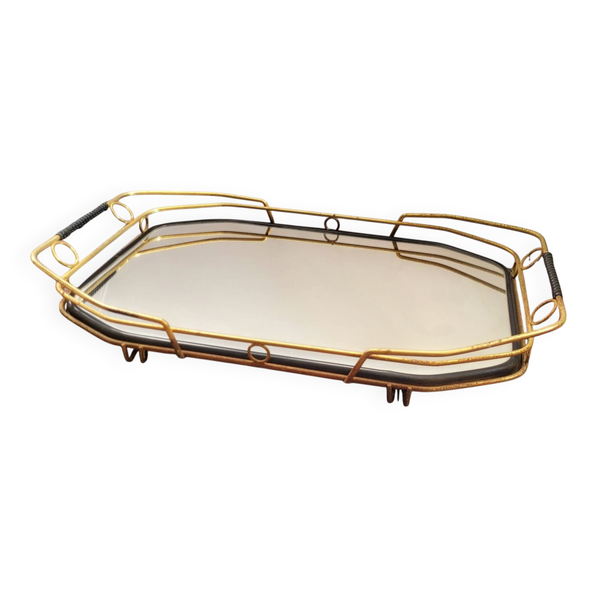 Vintage mirror plateau with gallery