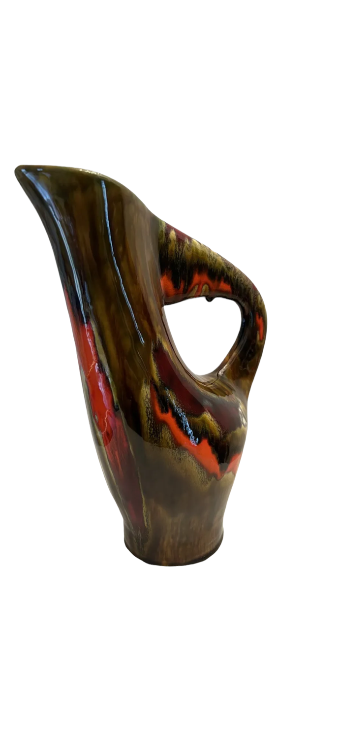 Ceramic vase 60,70s, le brusc, pottery of the var, vintage