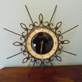 Horloge murale électrique vintage des années 60, marque Hilbing