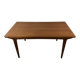 Vintage Scandinavian teak dining table 1970s – 2 integrated extensions