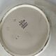 4 barbotine plates with pansies H. Boulenger Choisy-le-Roi