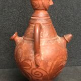 Gargoulette anthropomorphe à décors lustré Espagne XXe