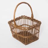 Square openwork basket