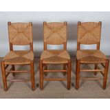 Set of 6 chairs, model Bauche no. 19, by Charlotte Perriand, 1950