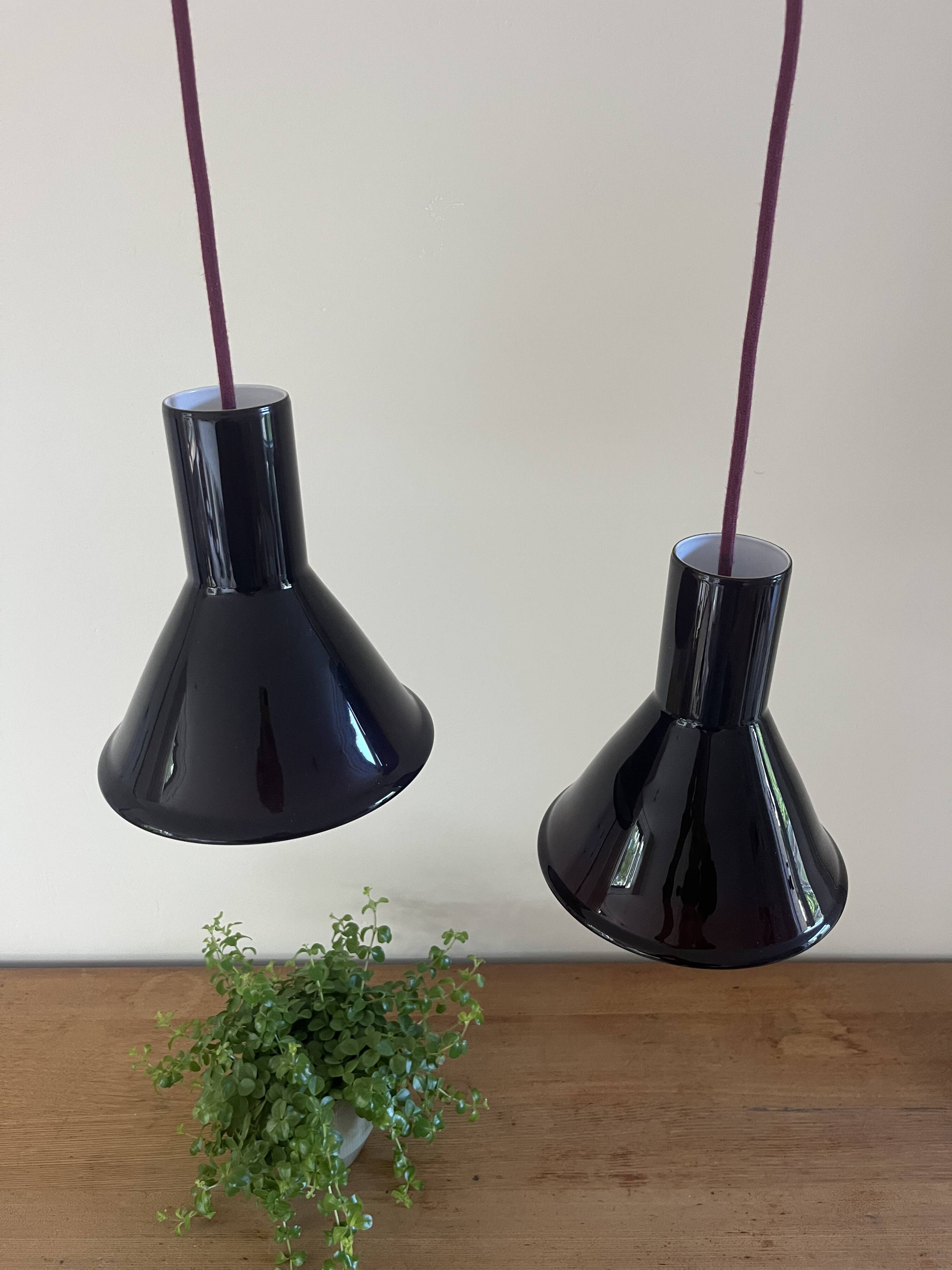 Vintage Holmegaard P&T Pendant - Michael Bang - Danish design lamp