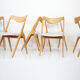 Set of 6 oak chairs by Albin Johansson & sons 1960