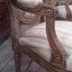 Pair of Louis XVI-style medallion armchairs from Napoleon III
