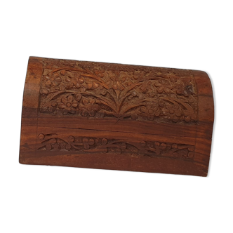 Small carved wooden box