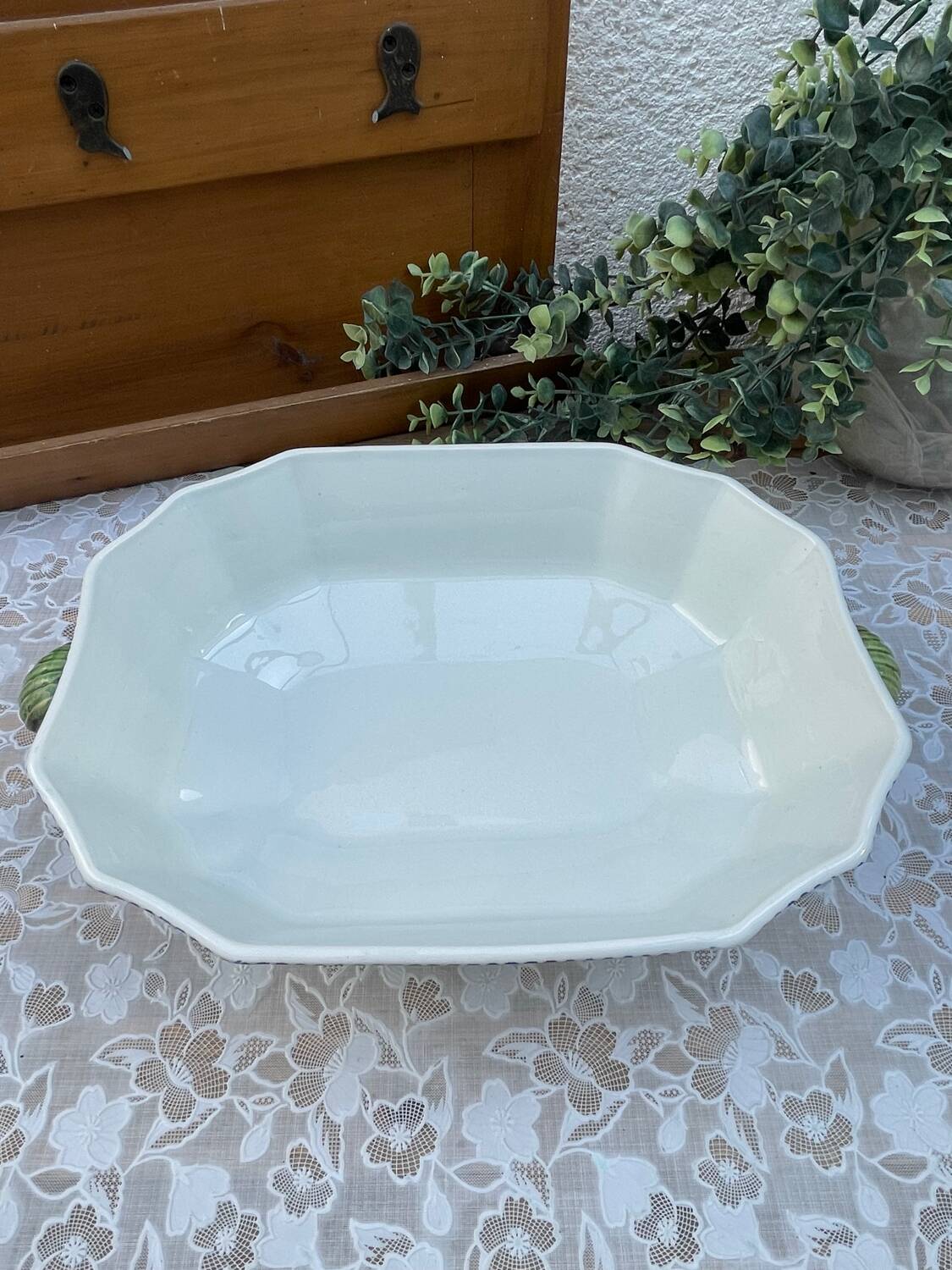 Gien France Soup Tureen with Frame 1960s