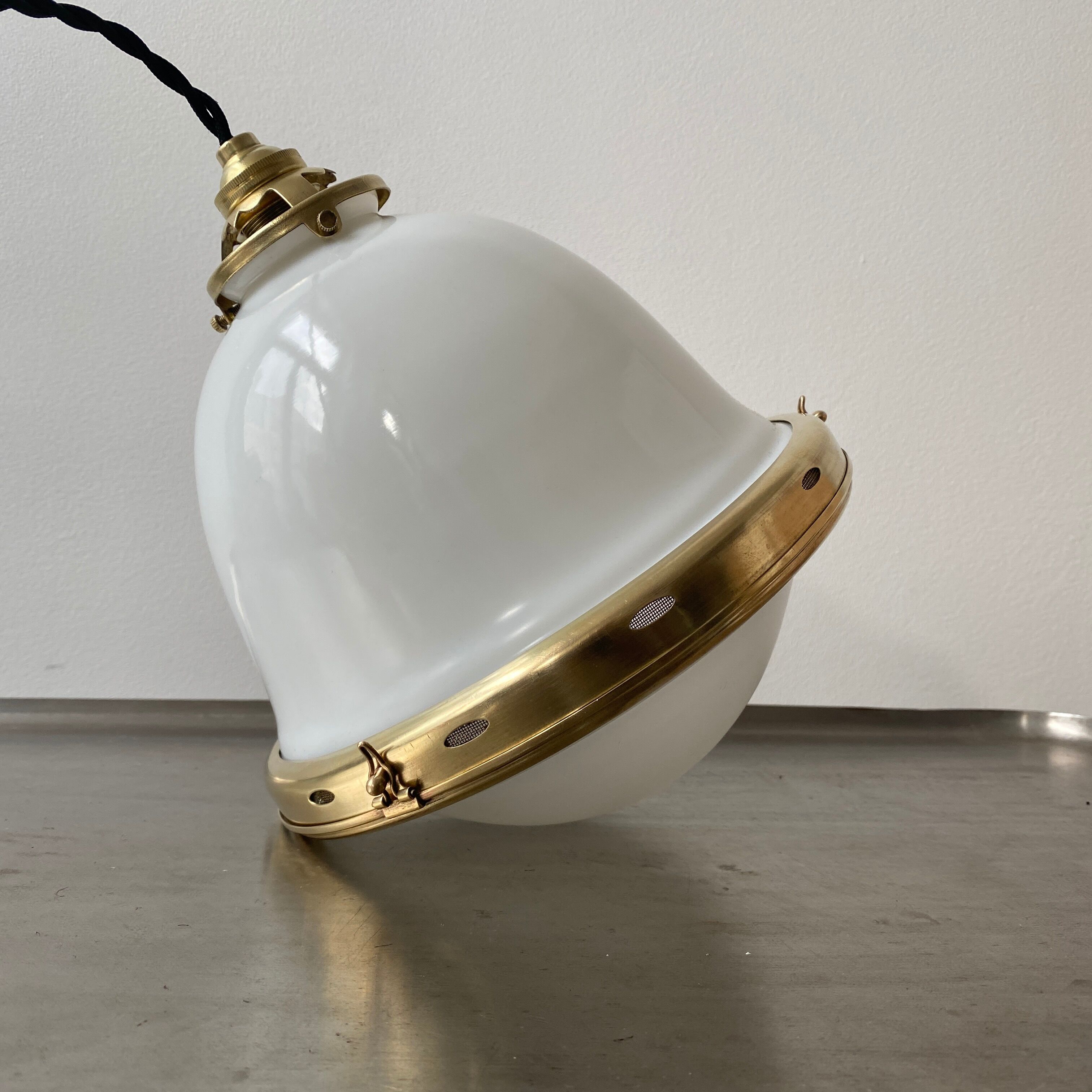 Old vintage hanging in opaline art-deco