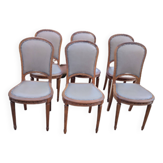 Lot of Louis XVI style chairs