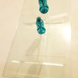 Glass and plexiglass coffee table 1970