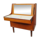 Teak secretary by A. Vodder (attributed), mirror, Denmark 1960s