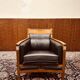 Classic Art Deco Armchair Black Low