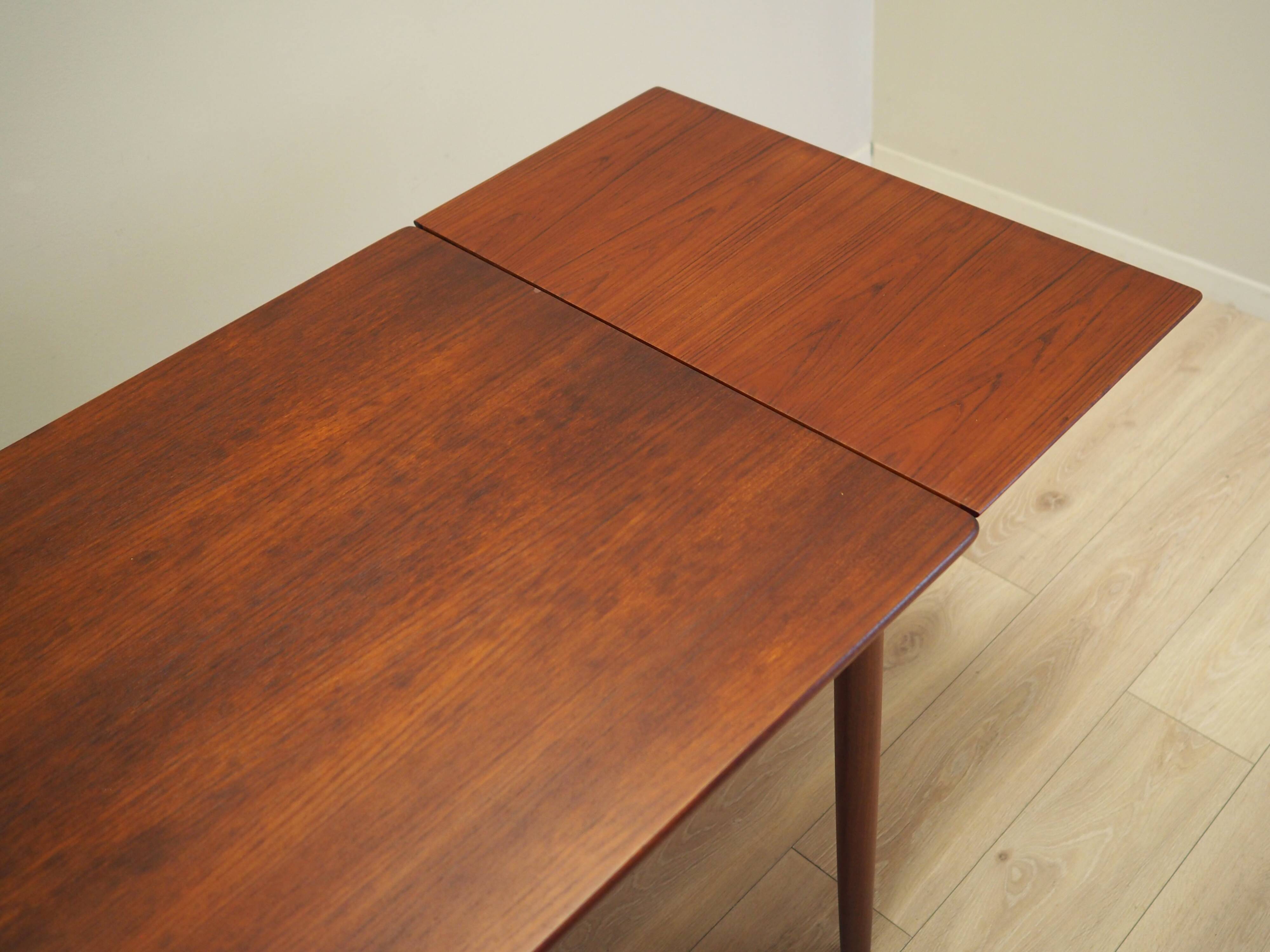 Teak table, Danish design, 1970s, production: Denmark