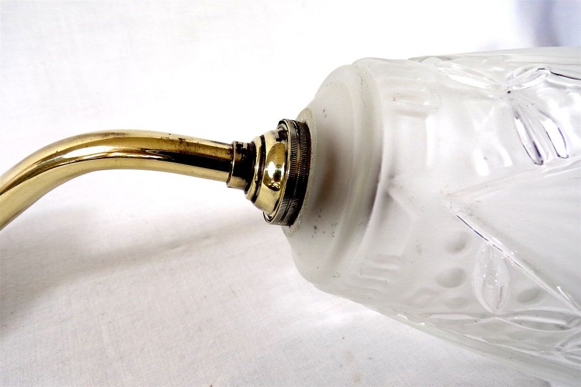 Wall lamp tulip pressed glass decoration shabby chic
