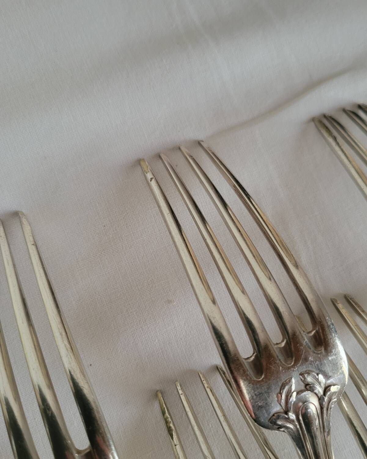 12 Fourchettes en métal argenté Boulenger Couverts de table