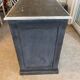 Antique professional furniture in patinated wood with 3 administration locker drawers