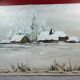 Oil on canvas "Brière under the snow" signature to be identified
