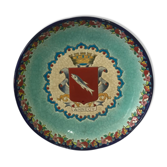 Longwy enamel plate