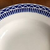 Four vintage Sarguemines soup plates