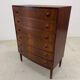 Rosewood Bowed Chest Of Drawers By Kai Kristiansen