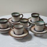 Saucers and coffee cups