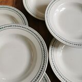 Hollow plates ancient iron earth Gien