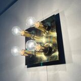 Ceiling lamp or wall sconce in brass from the mid-century German space age by Cosack, 1960s.