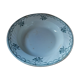 Hollow porcelain dish St Amand green flowers