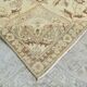 Tapis Vintage Beige Clair Motif Médaillon Floral Élégant, 354x458 Cm