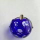 Cendrier Vintage • Cristal Ball Blue • Marita Voigt • Harzkristall • Space Age • 1970