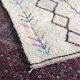 Azilal berbere white rainbow carpet 107x166cm