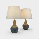 Pair of Einar Johansen ceramic table lamps, Soholm, Denmark, 1960s