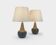 Pair of Einar Johansen ceramic table lamps, Soholm, Denmark, 1960s