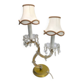 Vintage *Maria Theresa Style Table Lamp – 1950's Crystal & Brass