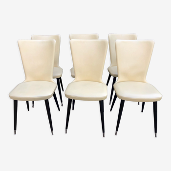 Set of 6 chairs 1960