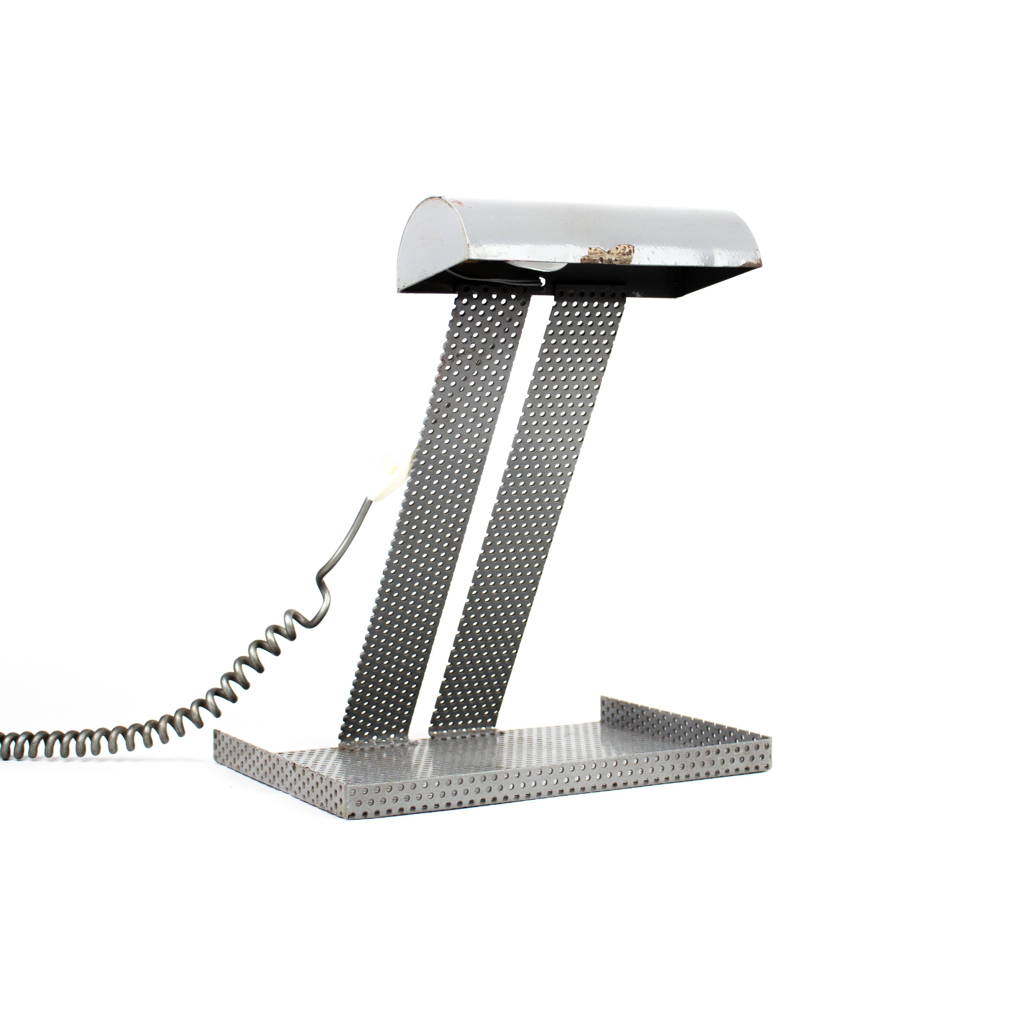 Vintage 60s design desk lamp in Matégot style