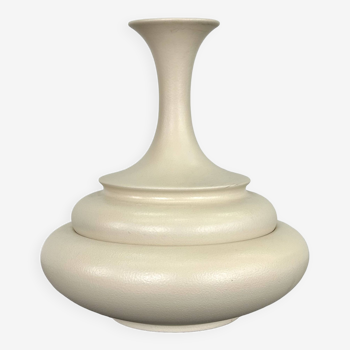 Vase italien en céramique de couleur crème