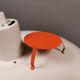 Older ph 4/3 hanging lamp, in white, with original orange dimmer.