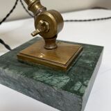 Articulated brass lamp