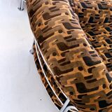 Vintage Italian lounge chairs with tubular frame