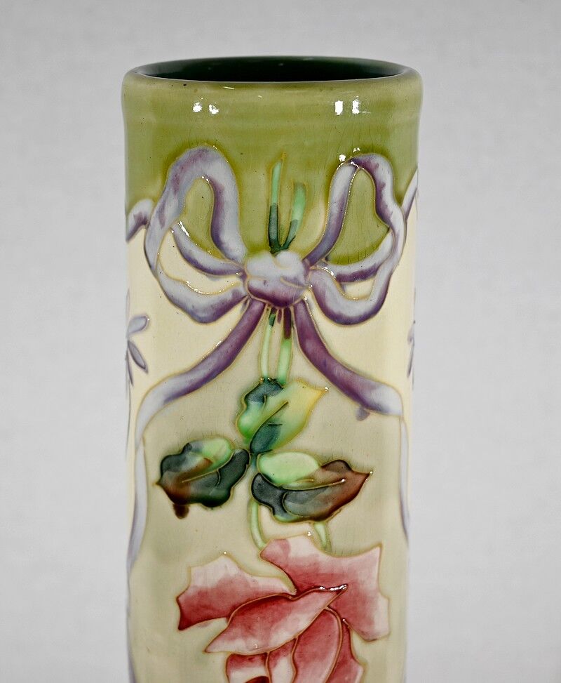 Important earthenware vase by Longchamp, Art Nouveau - 1900