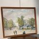 JC Perot: Large oil on canvas "Place Pigalle"