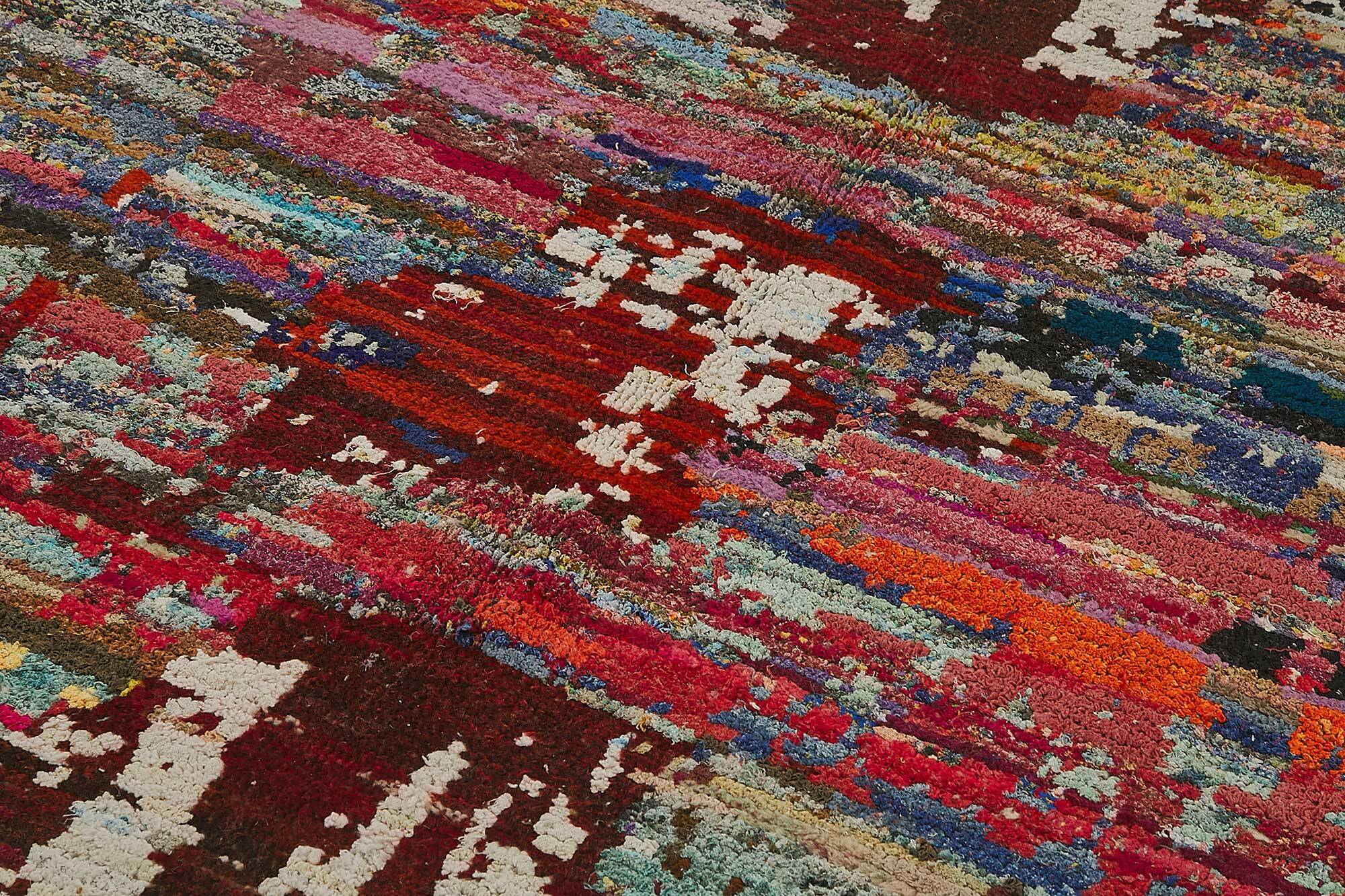 Handwoven Turkish Recycled Boho Rug 205 cm x 304 cm