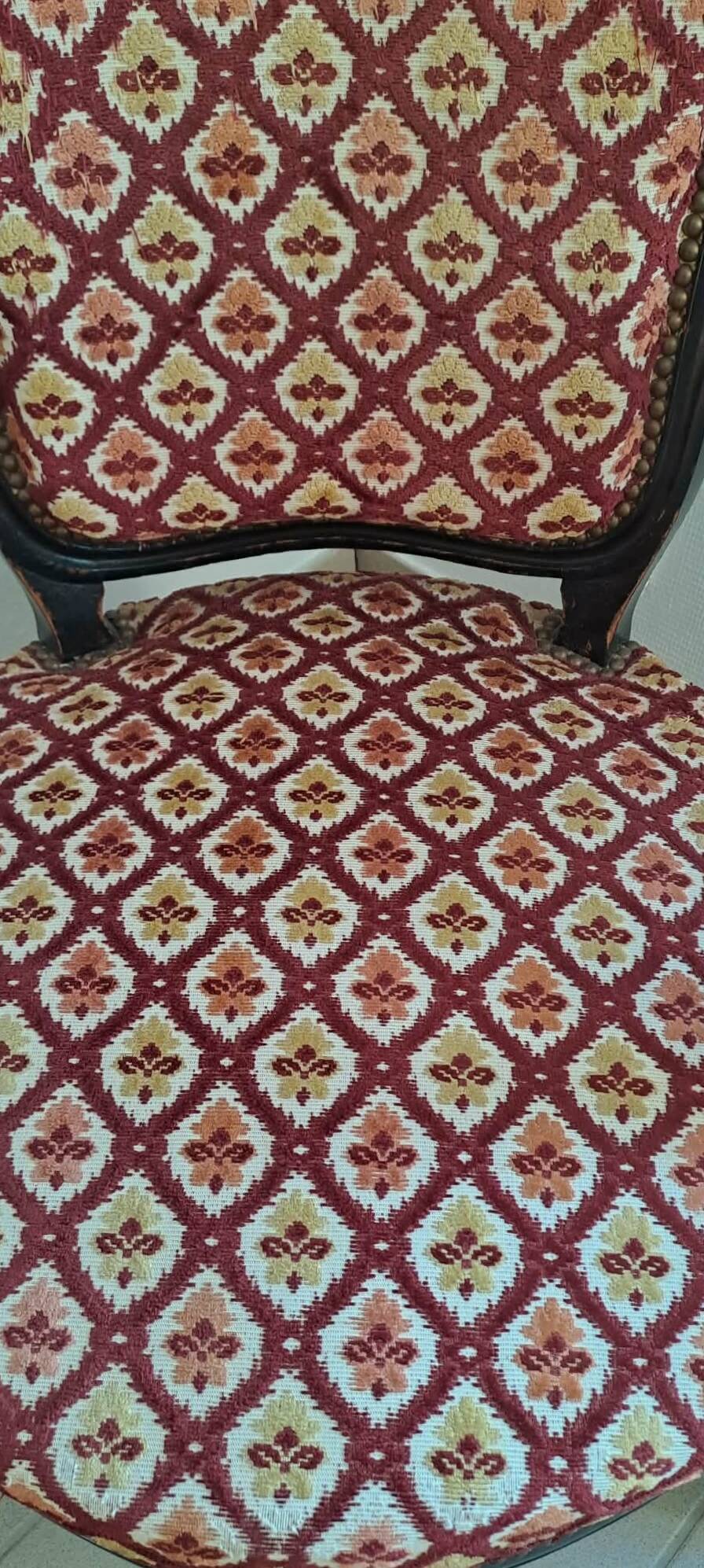 Napoleon III style bergère armchair