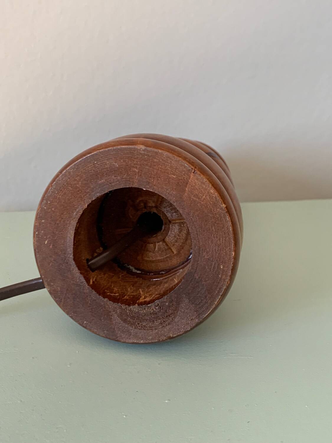 Vintage wooden lamp base