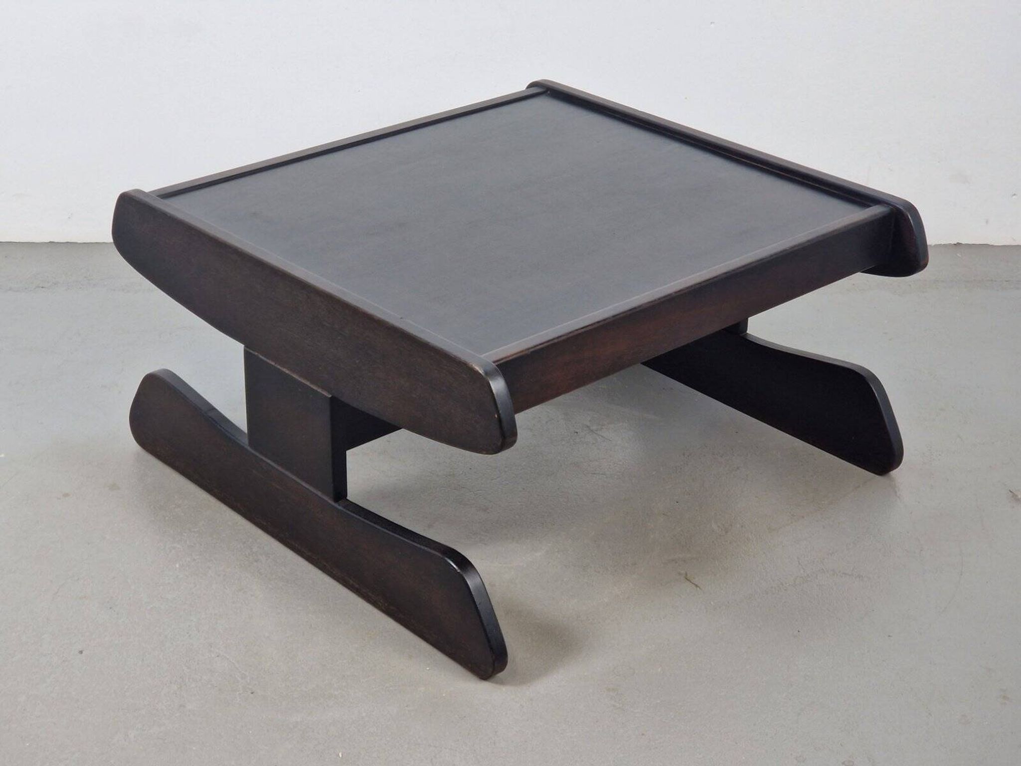 Postmodern Architectural Wooden Coffee Table, Germany, 1970s